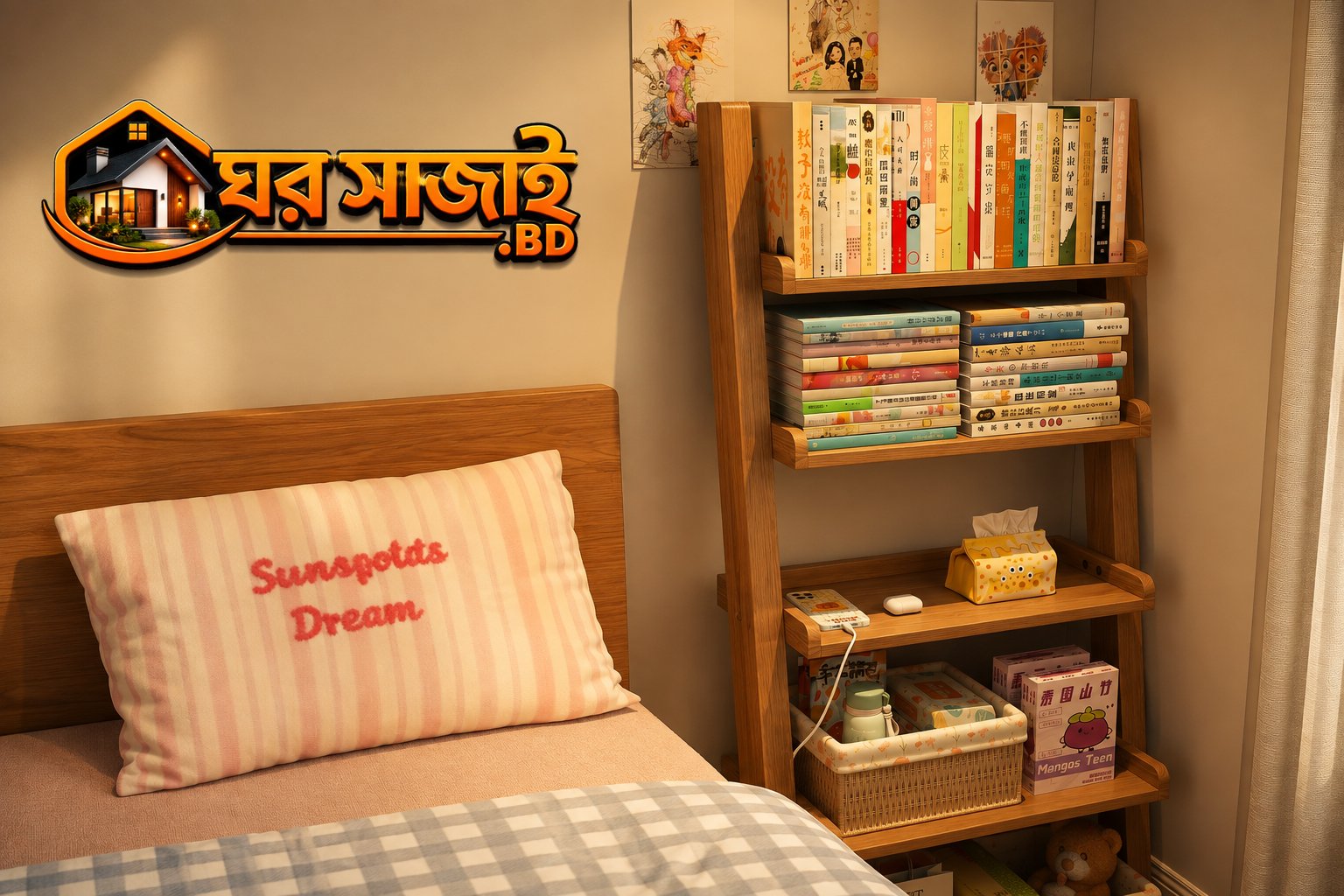Wall Book Shelf — ঘর সাজাই