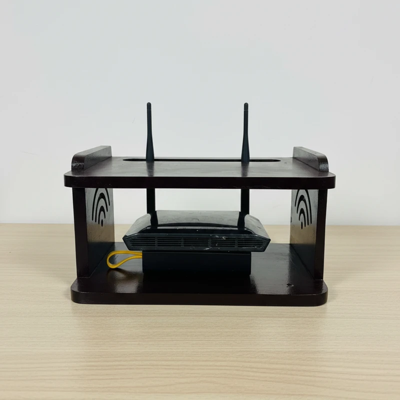 Mahogany wood Router Stand Tetul Beechi Color