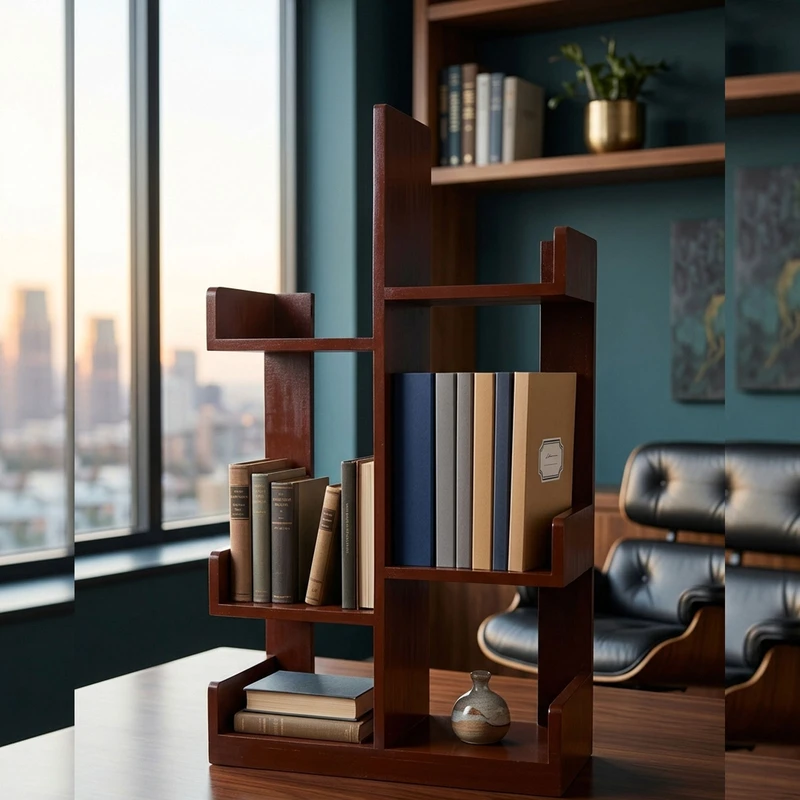 Modern Bookshelf | Book Stand  - Tetul Bichi Color